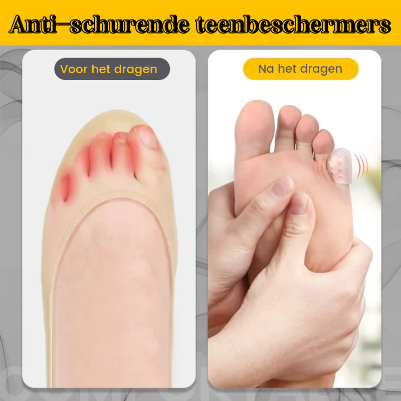Siliconen anti-wrijving teenbeschermer