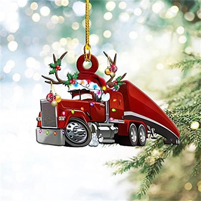 Auto-Boot-Kerstijzer Ornament