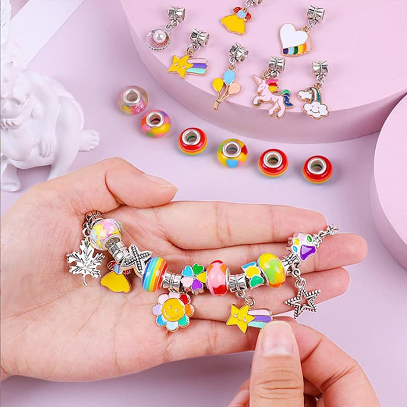 DIY handgemaakte kralenarmbandset voor kinderen