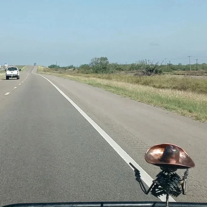 Cowboy Schedel Gunslinger Hood Ornament