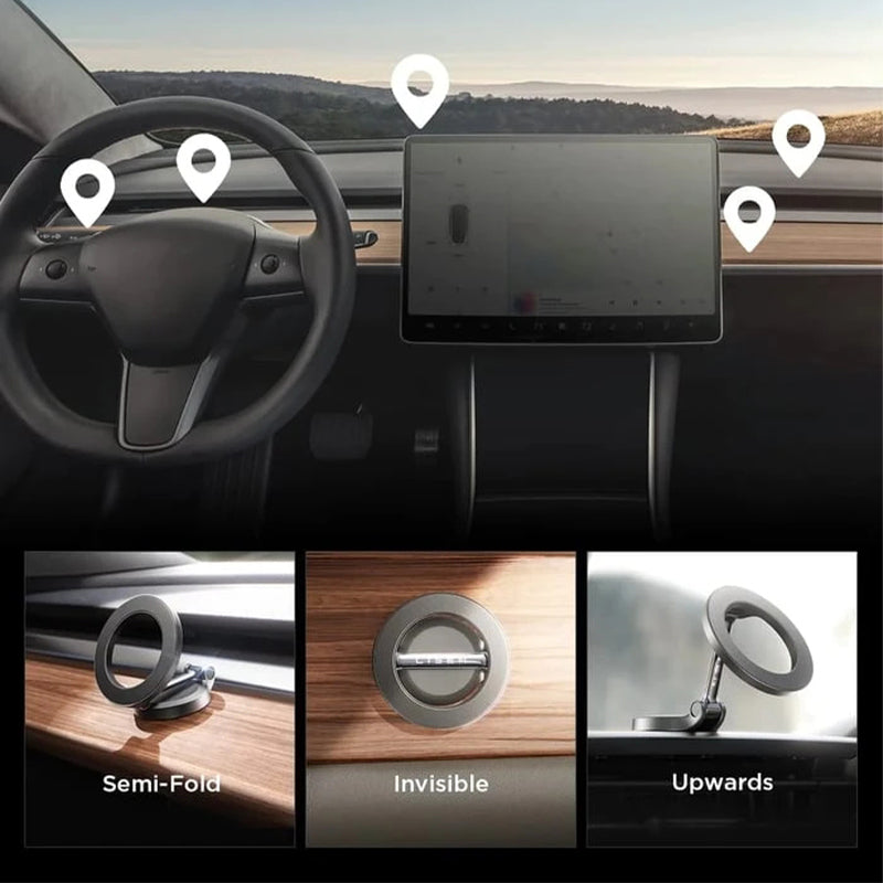 360 graden roterende magnetische telefoonhouder
