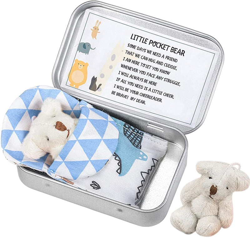 Teddybeer in een blikken doos