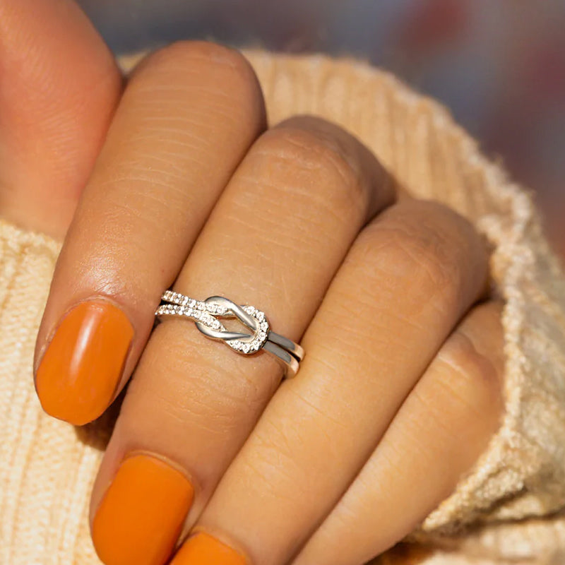 'Voor altijd met elkaar verbonden' gekoppelde ring