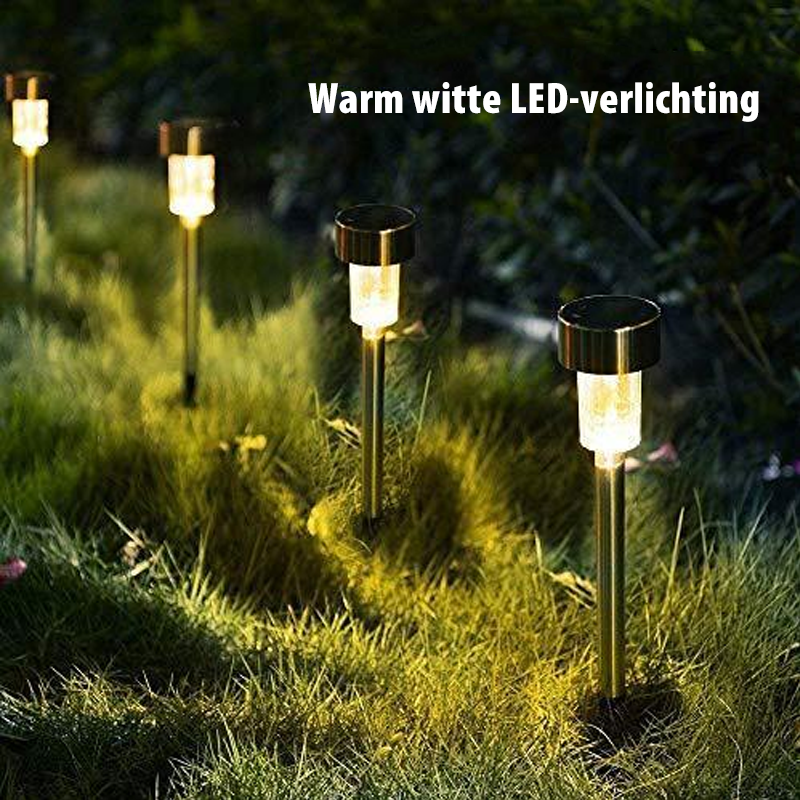 Zonne-tuinverlichting, 10 stuks