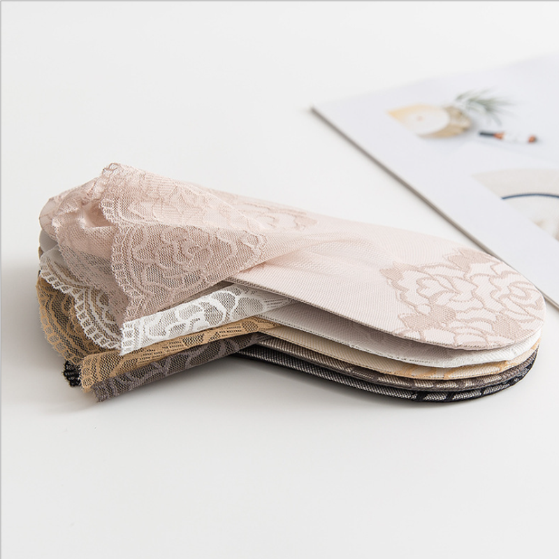 Sokken van transparant kantgaas