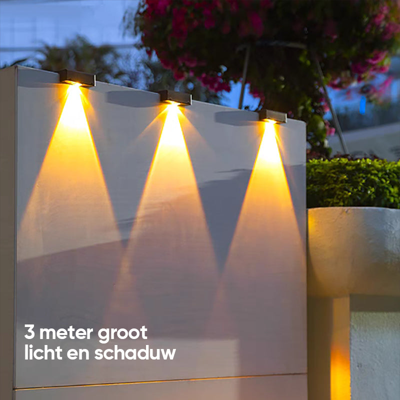Super heldere zonne-wandlamp