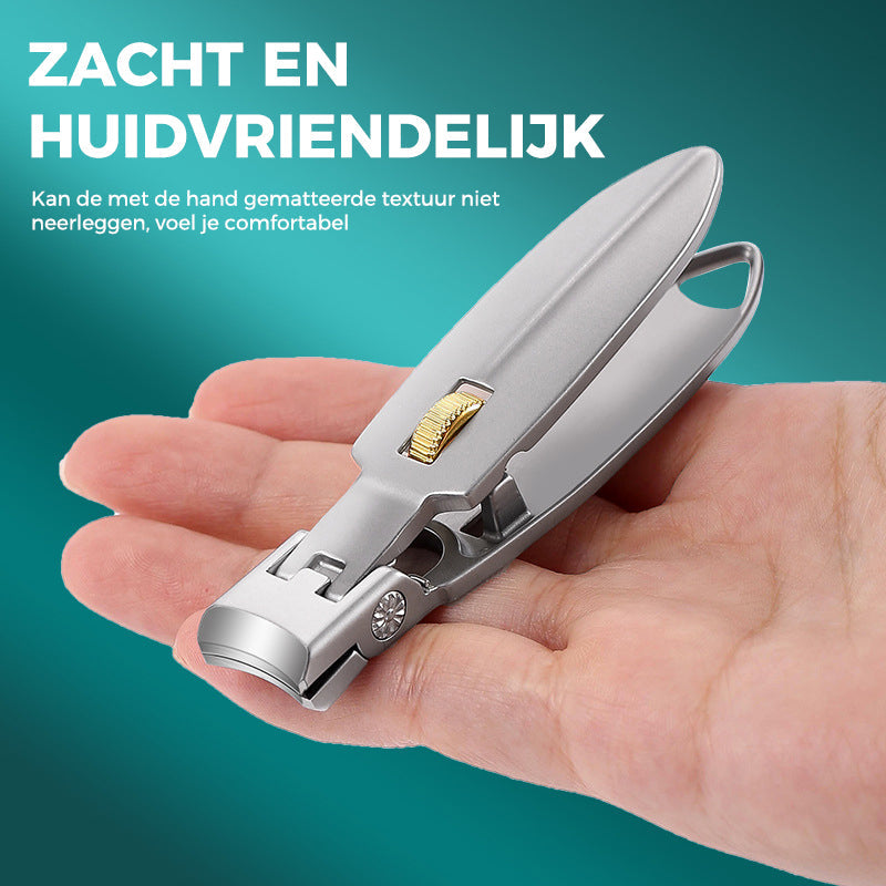 Stainless Steel Nail Clipper with Ring Lock