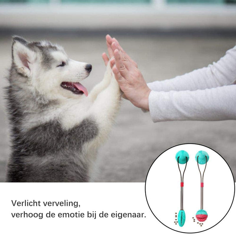 Hondenbijtspeeltje Interactief speelgoedlekkertje met zuignap