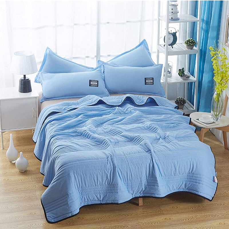 Zomerdekbed in effen kleur