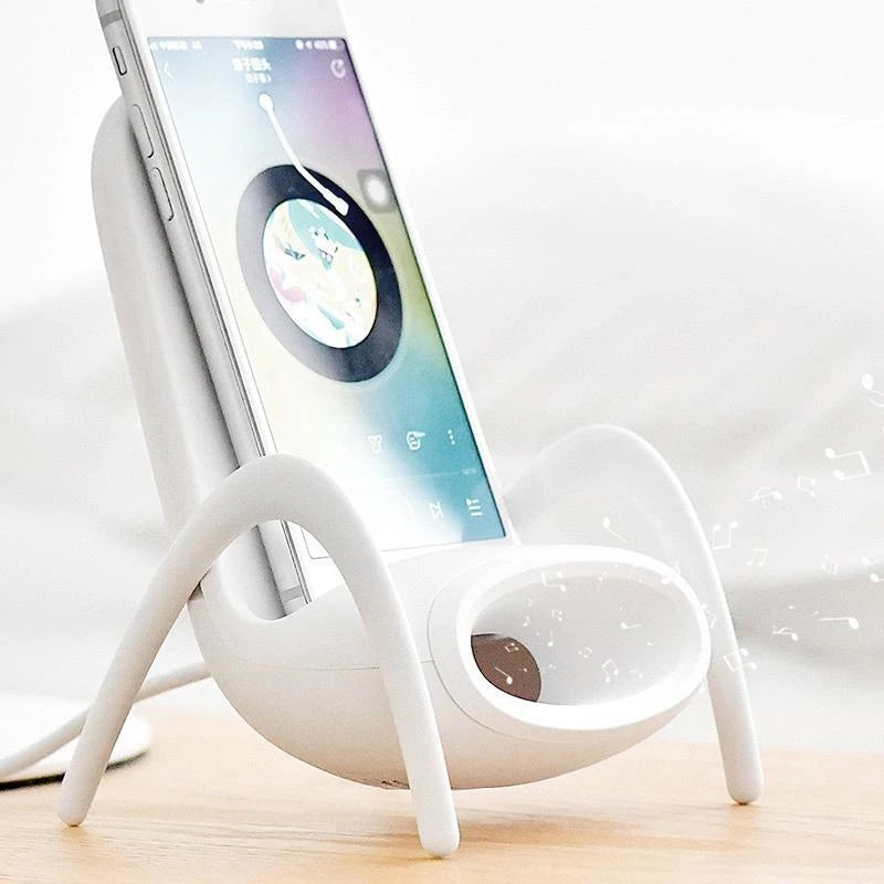 Draagbare mini-stoel draadloze oplader voor alle telefoons