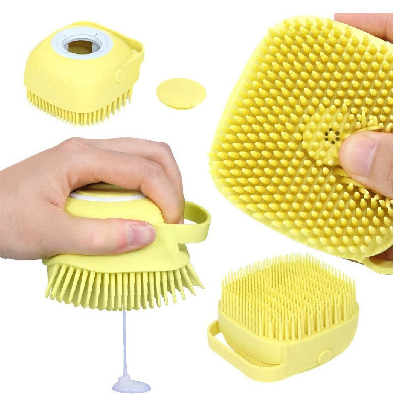 Siliconen badmassage zachte borstel