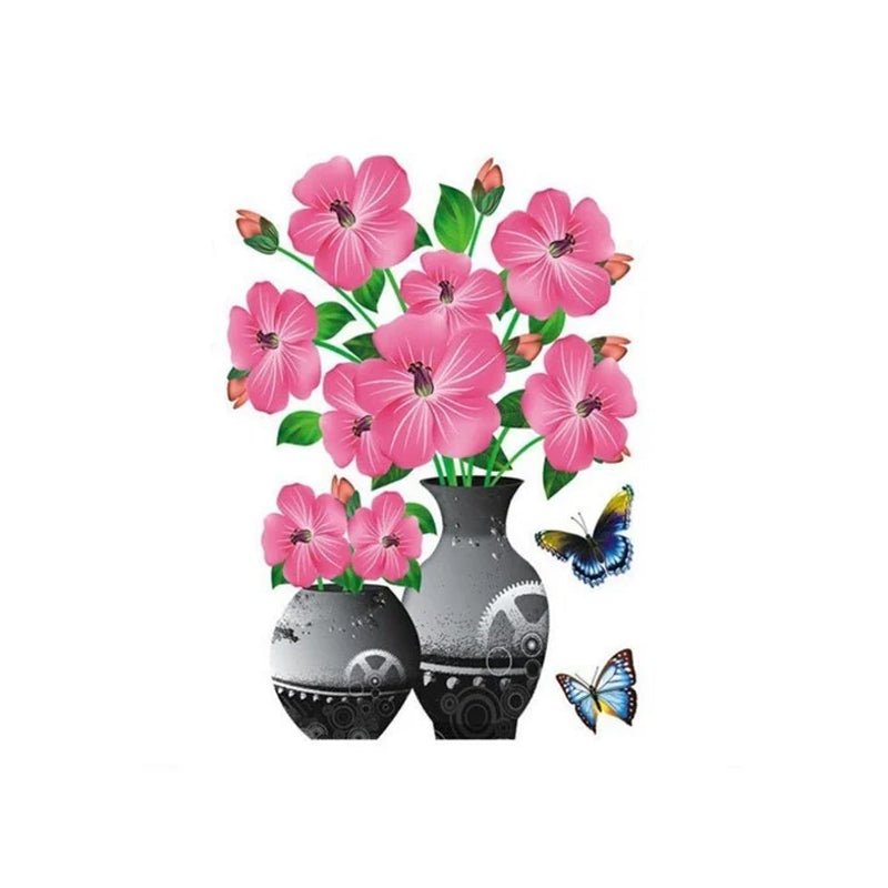 DIY plantenvaas 3D stereo stickers