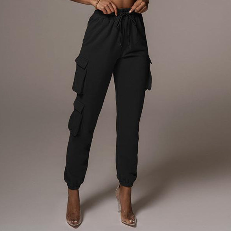 Casual joggingbroek en tanktoppak in effen kleur