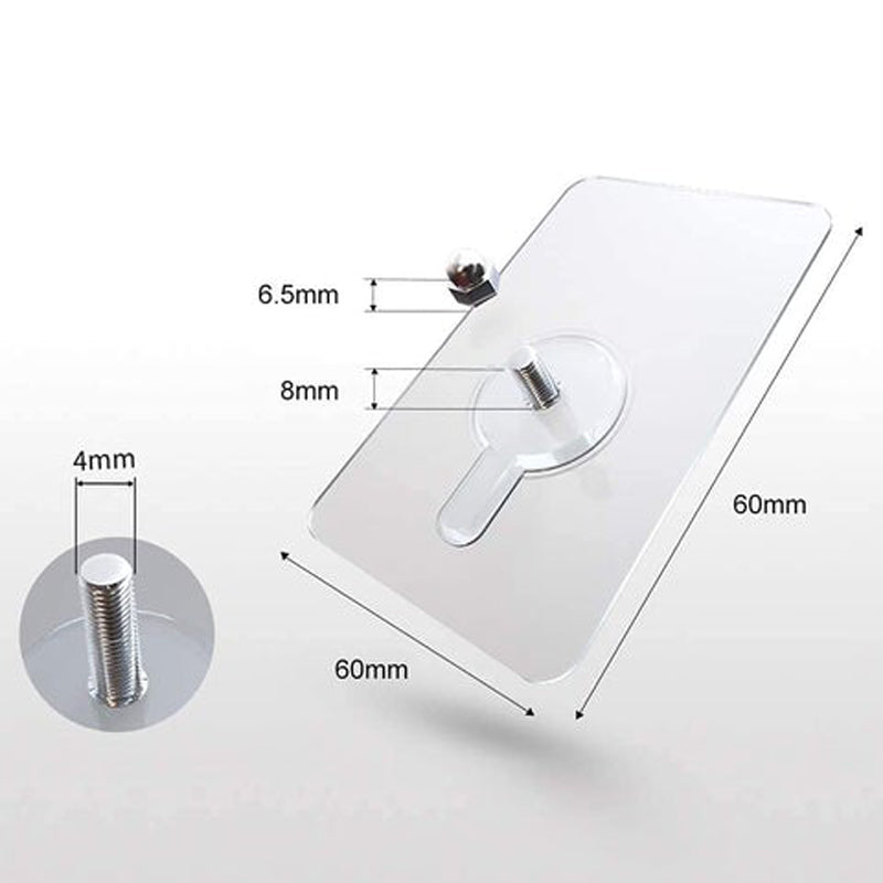 Ponsvrije transparante haken