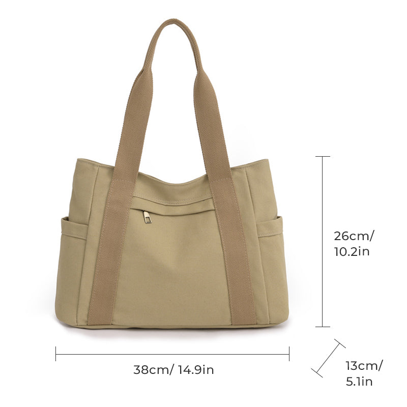 Waterdichte draagtas van canvas met grote capaciteit