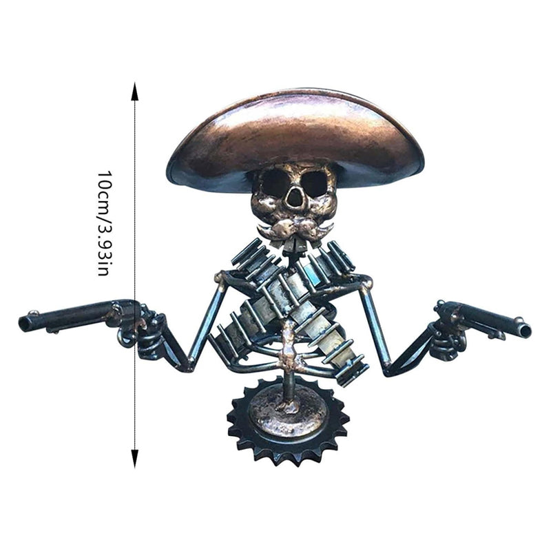 Cowboy Schedel Gunslinger Hood Ornament