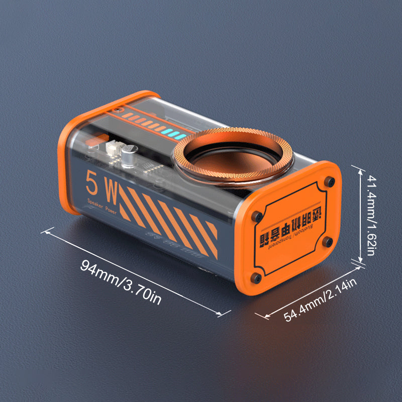 Transparante Mecha draadloze Bluetooth-luidspreker