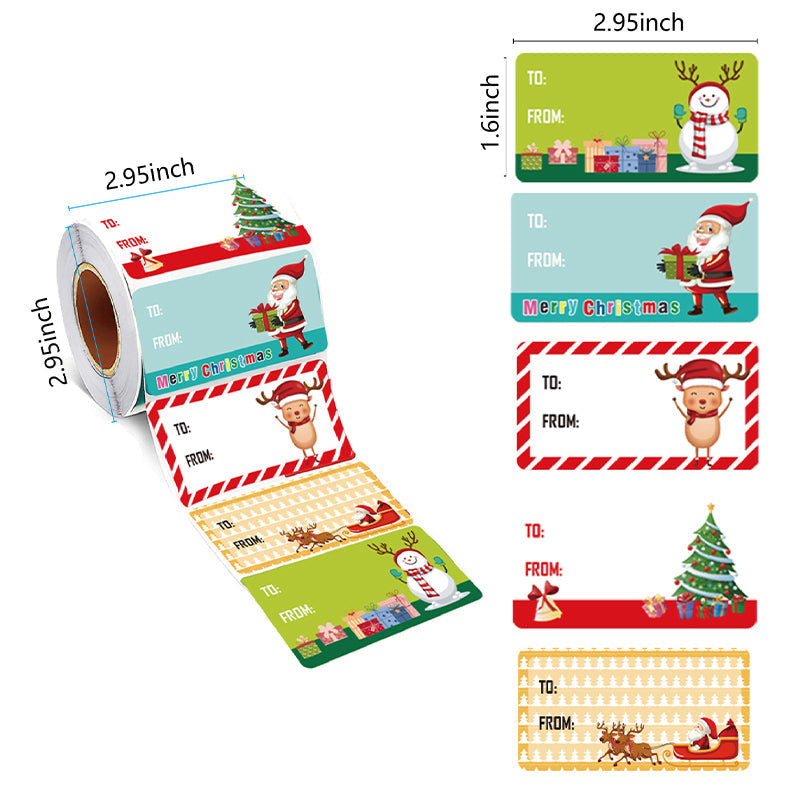 Kerst zelfklevende stickers