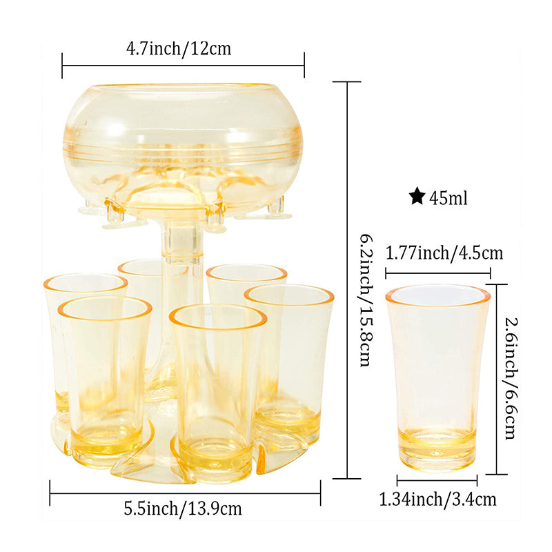 6 Shotglas dispenser en houder