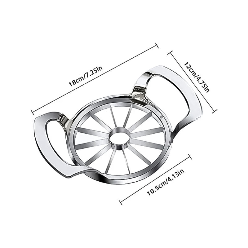 Appelboor en snijmachine
