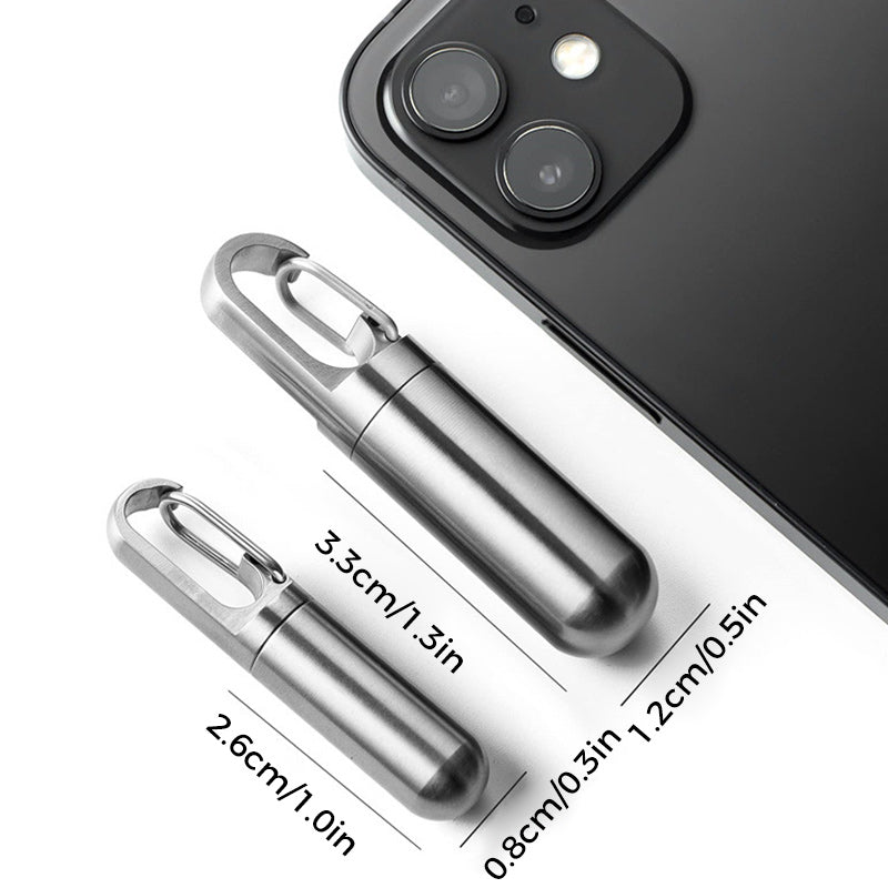 Pillendoosje van roestvrij staal