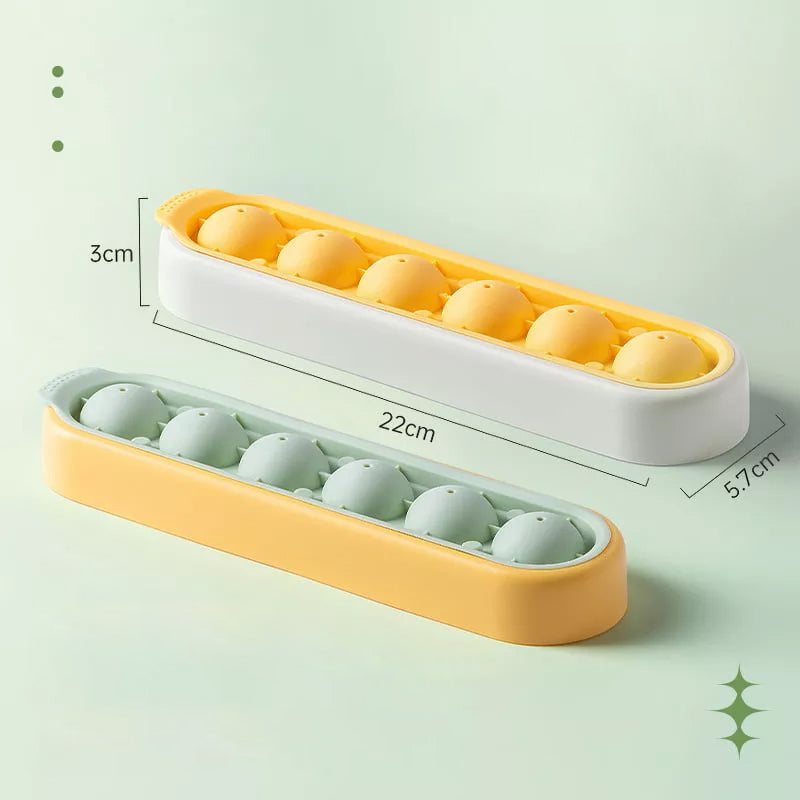 6 ballen siliconen ijsvorm
