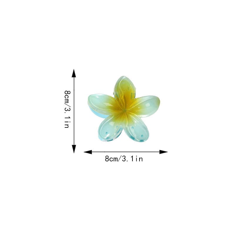 Haarclip met eierbloem