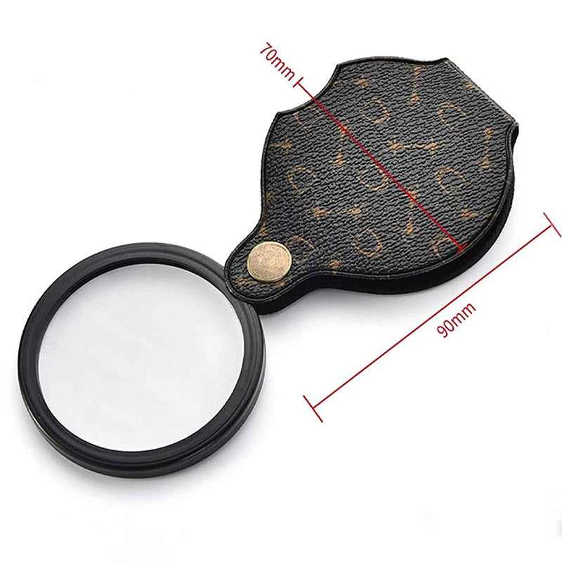 Nieuw Leren Etui Opvouwbaar Vergrootglas