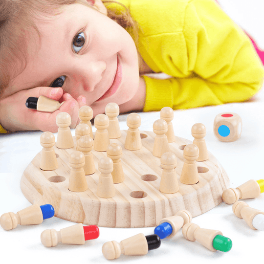 Houten Memory Match Stick Schaken