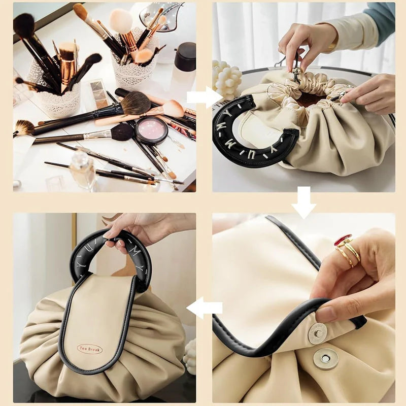 Trekkoord luie make-up handtas