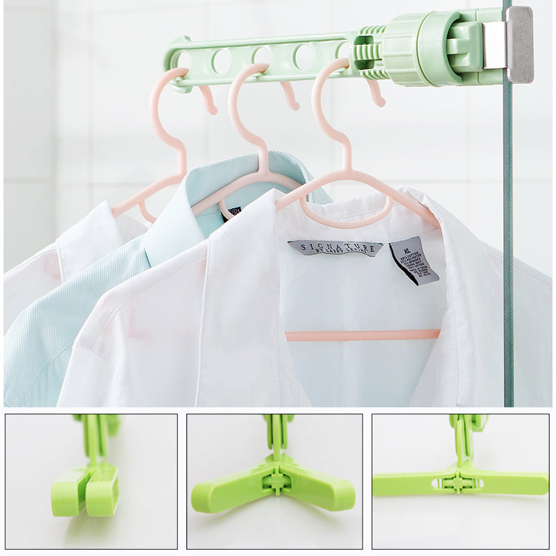 Opvouwbare kleerhanger voor aan de muur