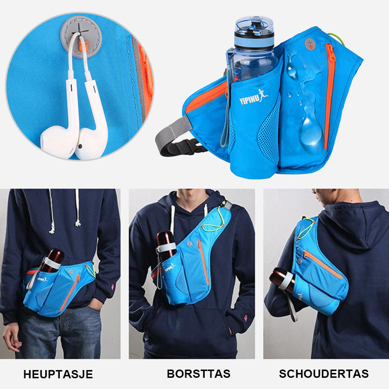 Heuptas met sport  waterfles