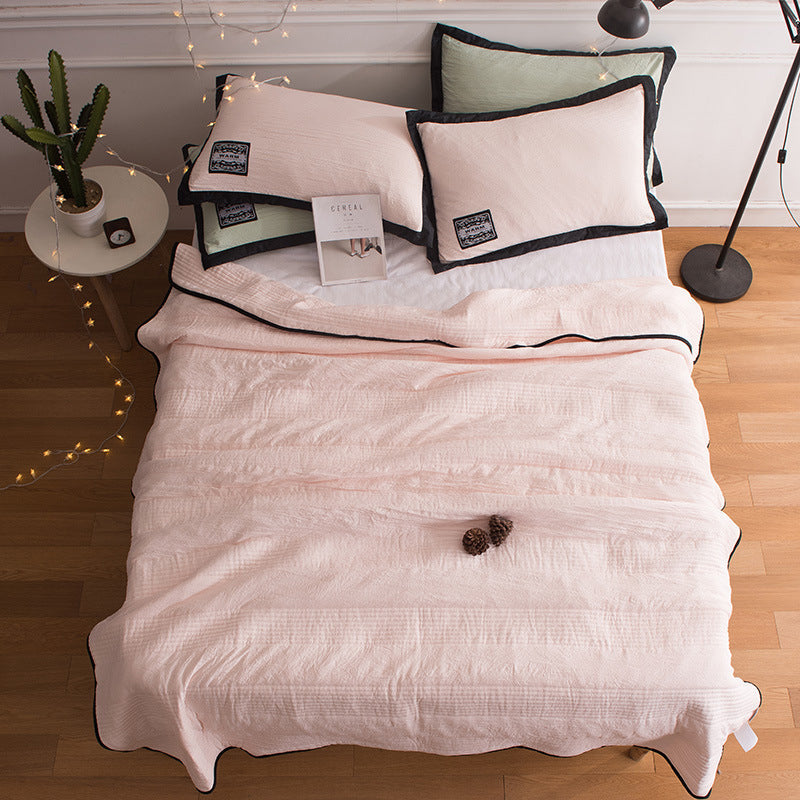 Zomerdekbed in effen kleur