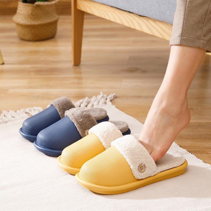 Verwijderbare waterdichte antislip katoenen pantoffels
