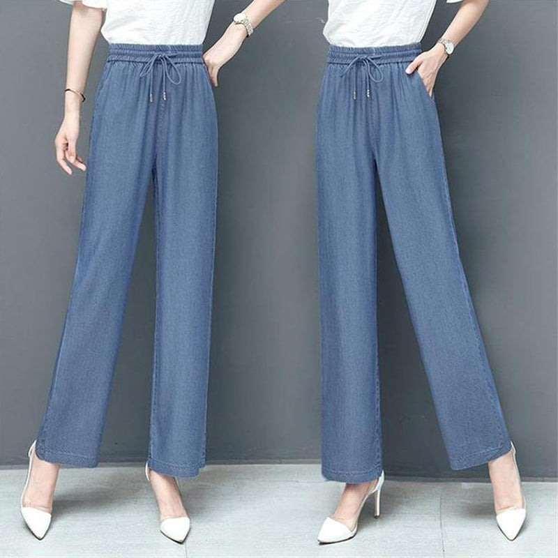 Losse casual broek van ijszijde