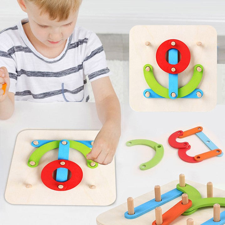 Multifunctioneel Montessori Pijler Collage Speelgoed