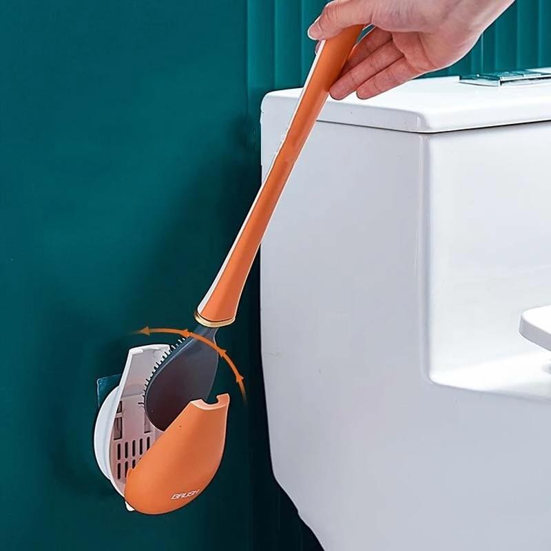 Toiletborstel met lange steel