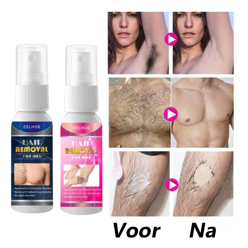 Krachtige en pijnloze ontharingsspray