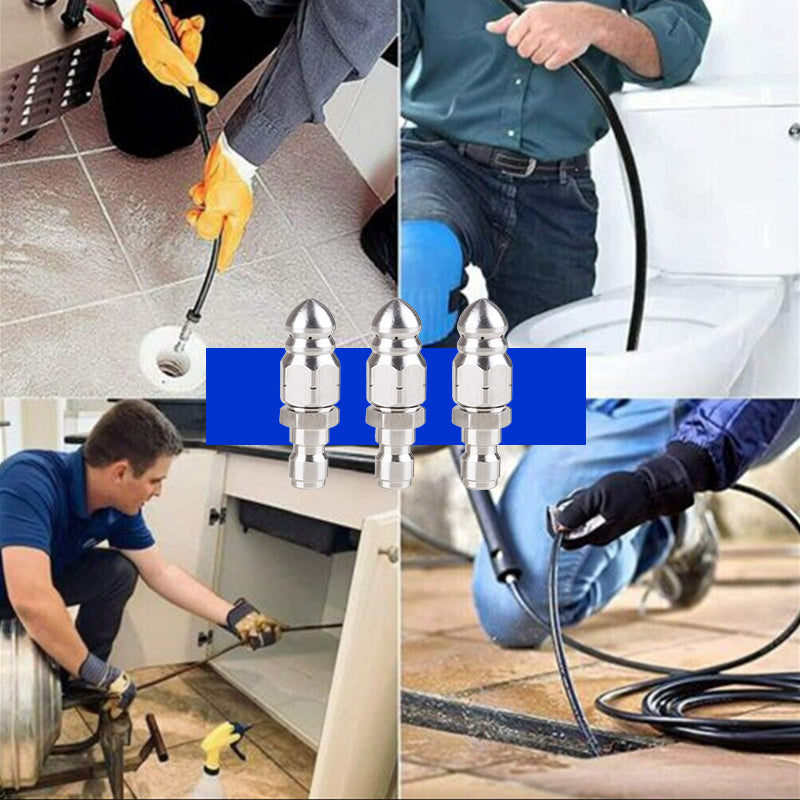 Krachtig pijpreinigings- en ontstoppingsmondstuk