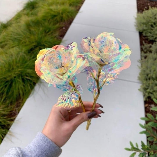 Kleurrijke Galaxy Rose met liefde