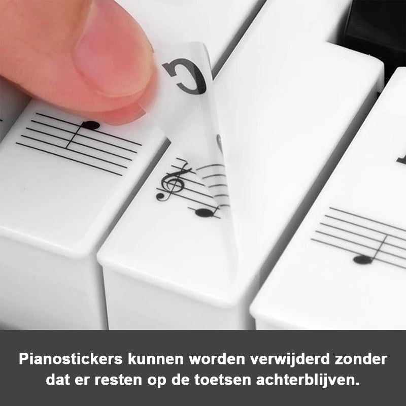 Piano belangerijke Noten Stickers