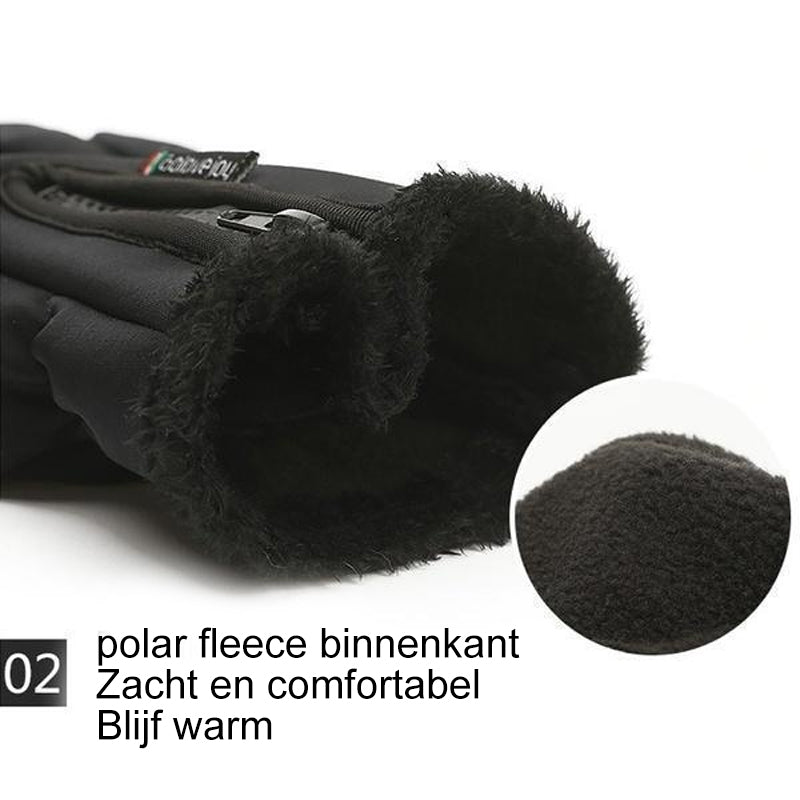Warme waterdichte handschoenen met touchscreen