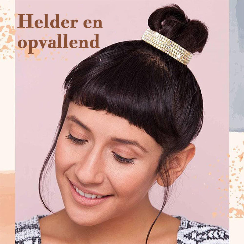Elegante Hoofdtooi Met Strass Pom Pom