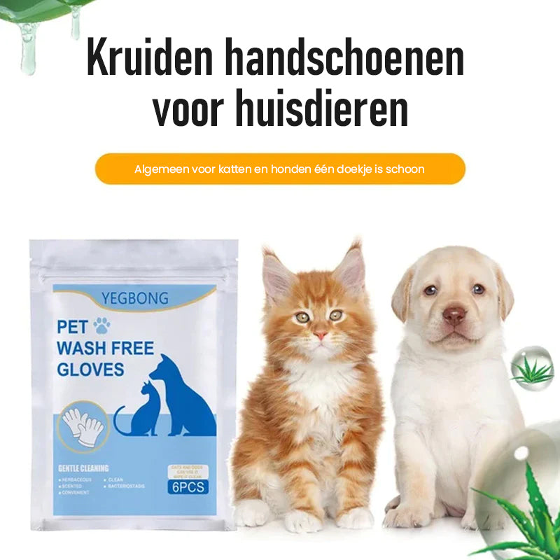 Handschoendoekjes voor het verzorgen van huisdieren