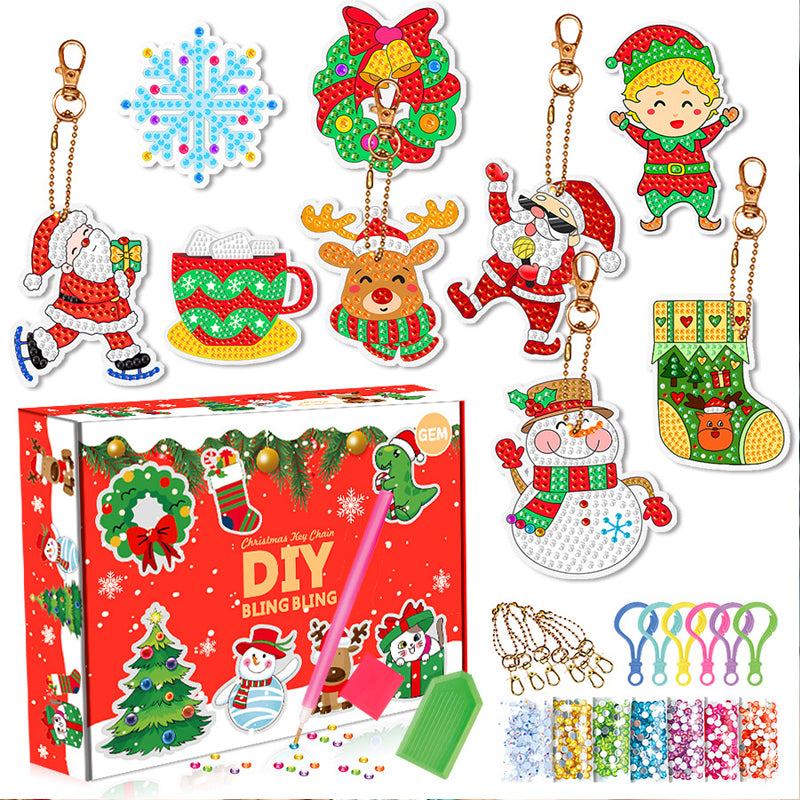 Kerst diamant schilderij sticker kit