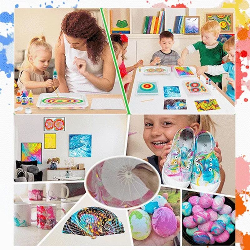 Water Marmering verf Art Kit