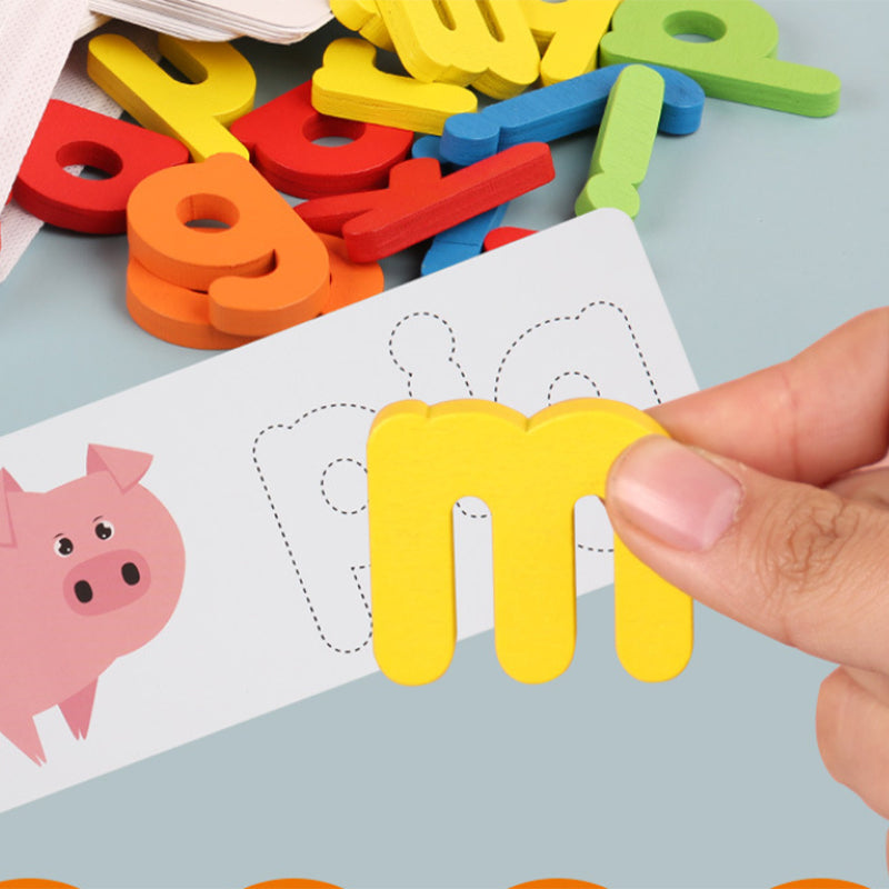 Houten Peuter Speelgoed Voor Zien en Spellen