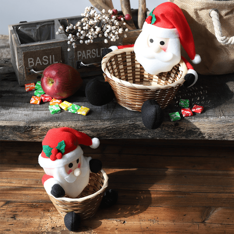 Kerst Snoep Geweven Mand