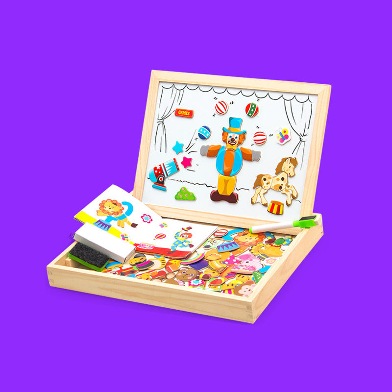 Magnetische Dieren Puzzel Tekentafel