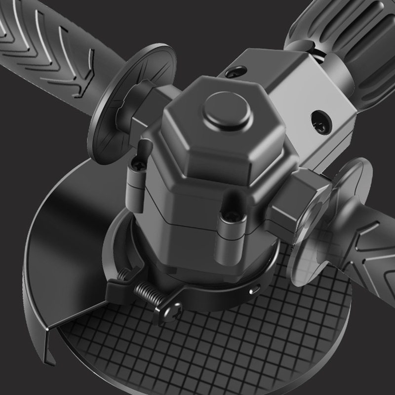 Elektrische boormachine met variabele haakse slijper